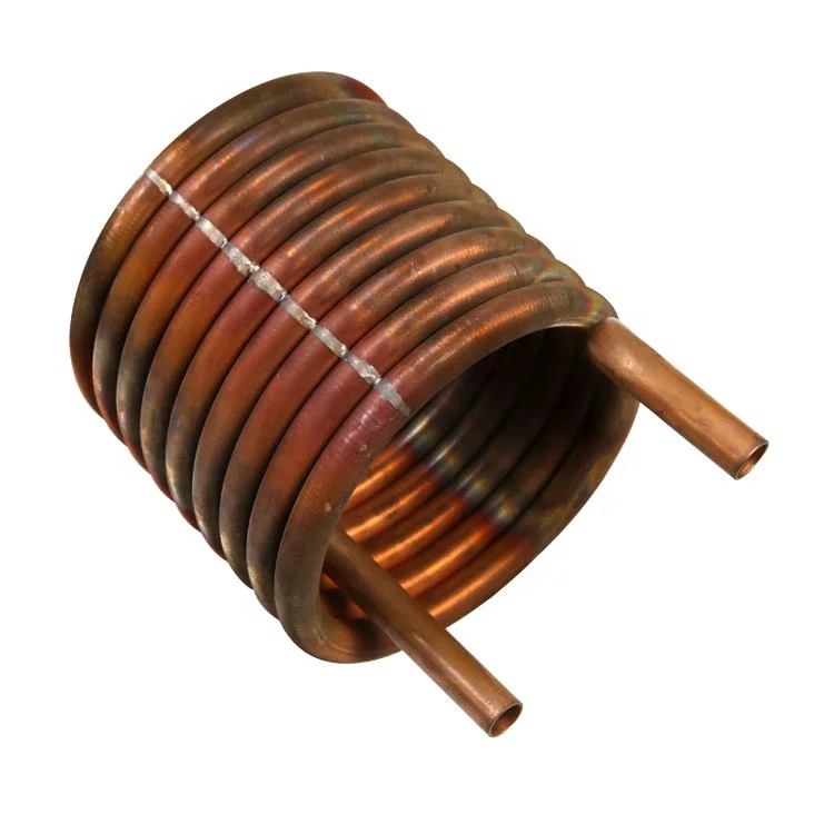 high performance and quality coiled fin copper tube nickel plating heat exchangers for cooling and heating system