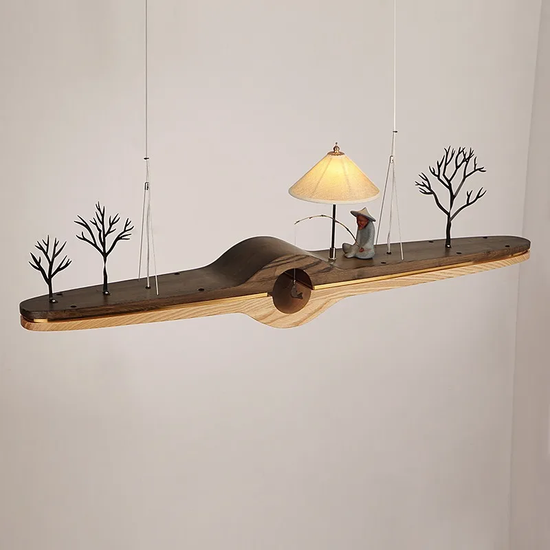 Tea house chandelier, hot pot restaurant chandelier LED chandelier