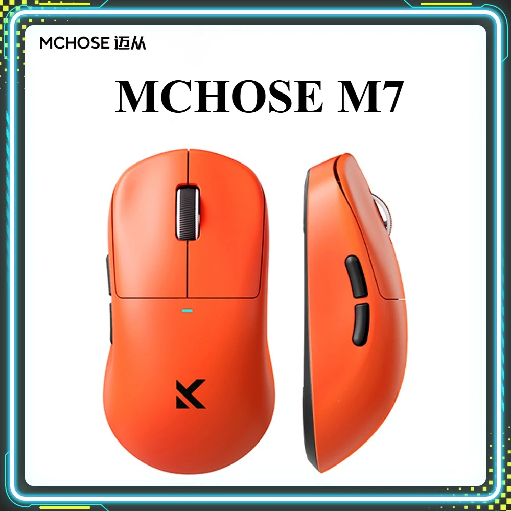 

MCHOSE M7 Gaming Mouse PAW3395 Sensor 8k Polling Rate Lightweight Wireless Tri-mode Customized Mice Pc E-Sports Accessories Gift