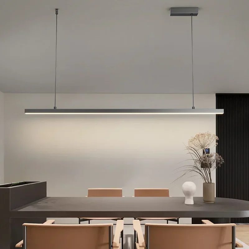 โคมไฟแขวน โคมไฟร้านอาหาร โคมไฟสไตล์นอร์ดิก โมเดิร์น มินิมอล สำหรับสำนักงาน บาร์ยาว ห้องรับประทานอาหาร โคมไฟครัว โคมไฟ LED โคมไฟระย้า