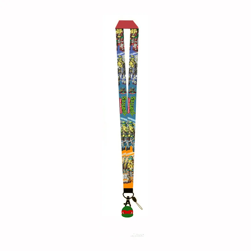 New Teenage Mutant Ninja Turtles Cell Phone Rope Neck Strap Keychain Lanyard TMNT Polyester Webbing DIY Cell Phone Accessories