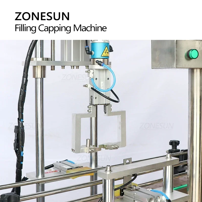 Zonesun ZS-FAL180A9 máquina automática de enchimento e tampagem personalizada para aparafusar garrafa irregular linha de embalagem em forma de abacaxi