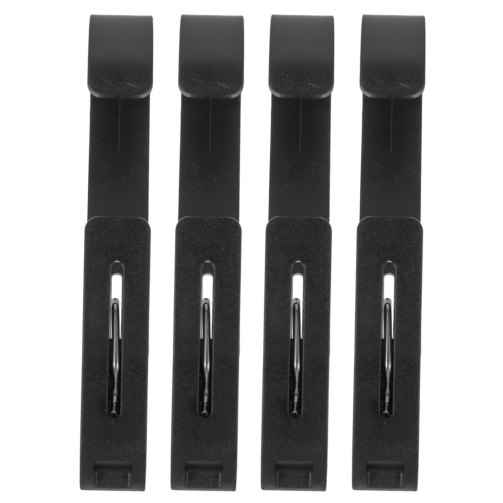 

4Pcs Multifunctional Bathroom Hook Clips Closet Organizer Hanging Socks Clothes Hangers Adjustable Pants Clips Plastic