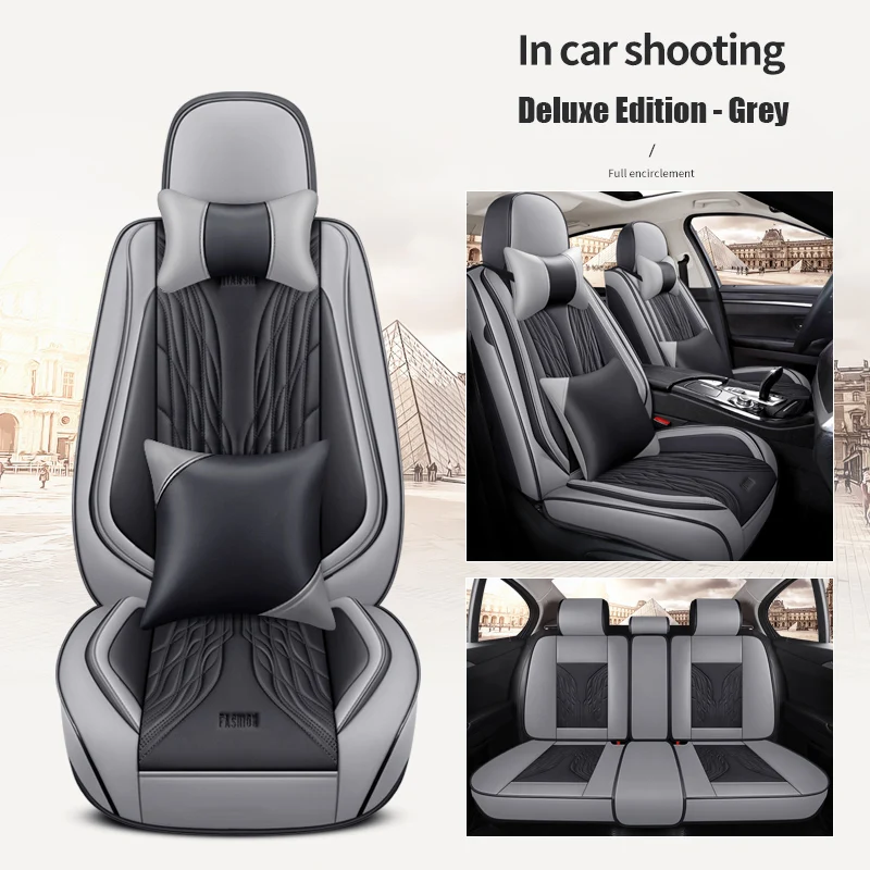 

WZBWZX Universal leather Car Seat Cover for Nissan All Models qashqai x-trail tiida primera pathfinder Car-Styling Interior