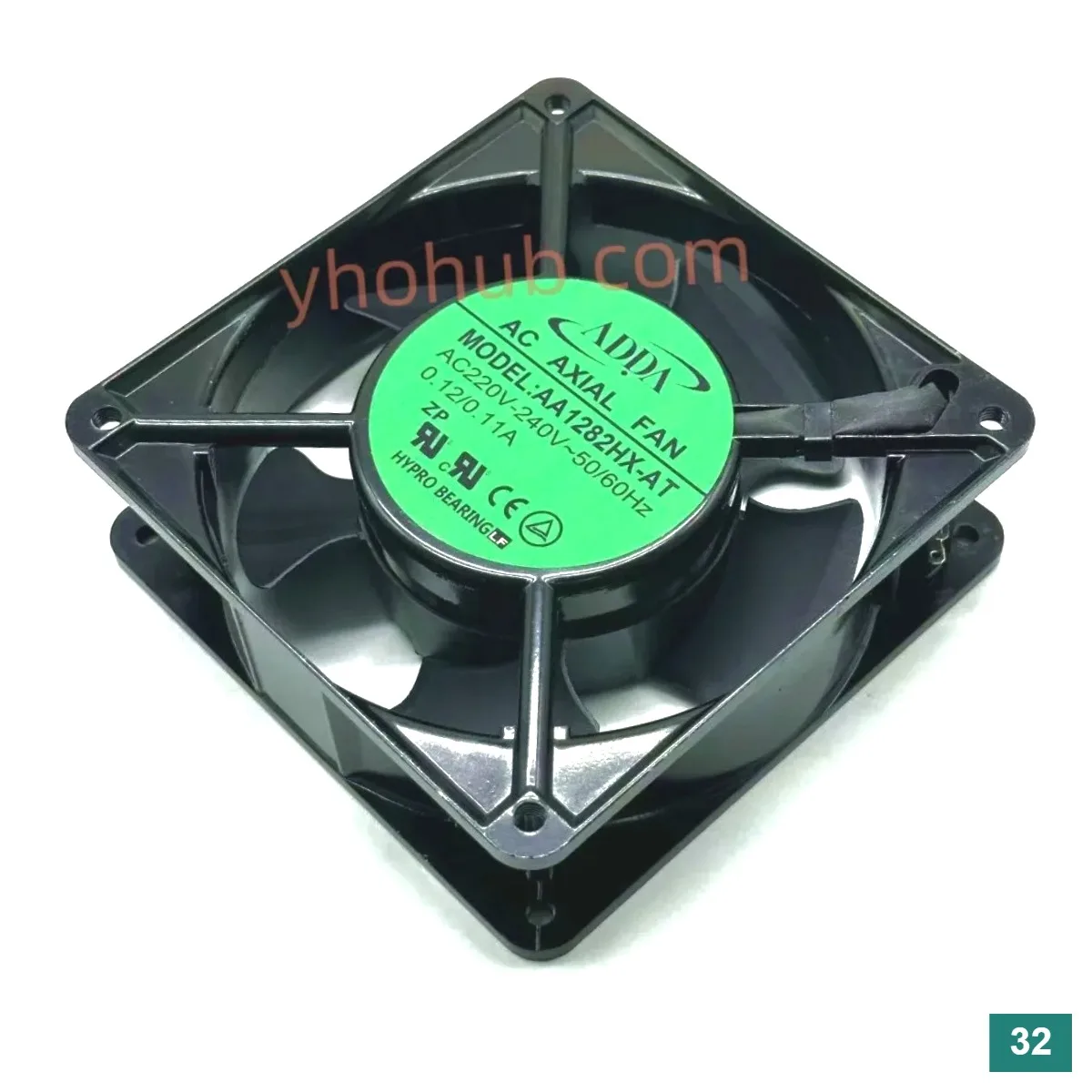 ADDA AA1282HX-AT 0,12/0,11A 120x120x38mm 2-Pin Server-Lüfter