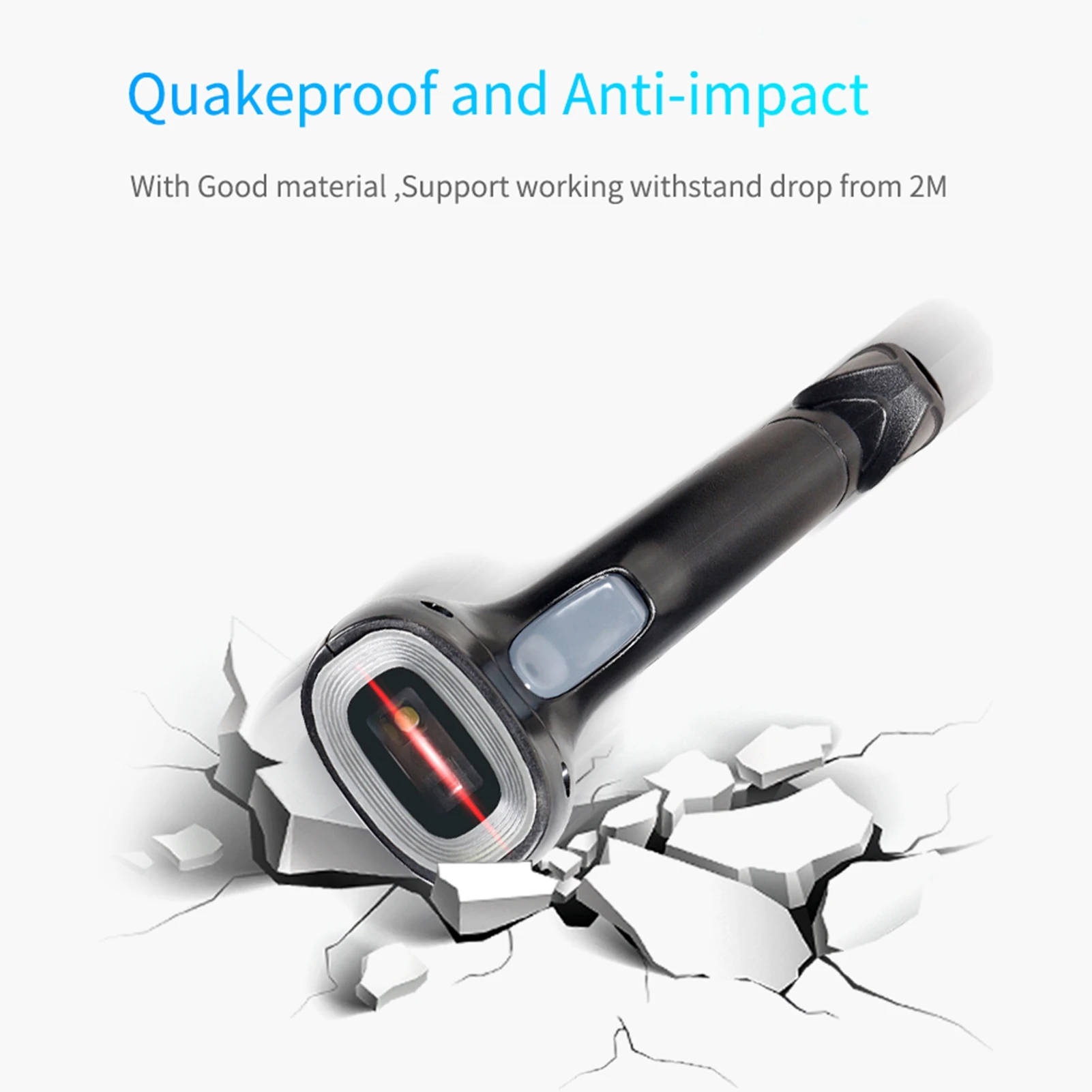 barcode Barcode Scanner USB Connection Wired 1D 2D Barcode Scanning Reader with Stand for Market Warehouse Library book scanner