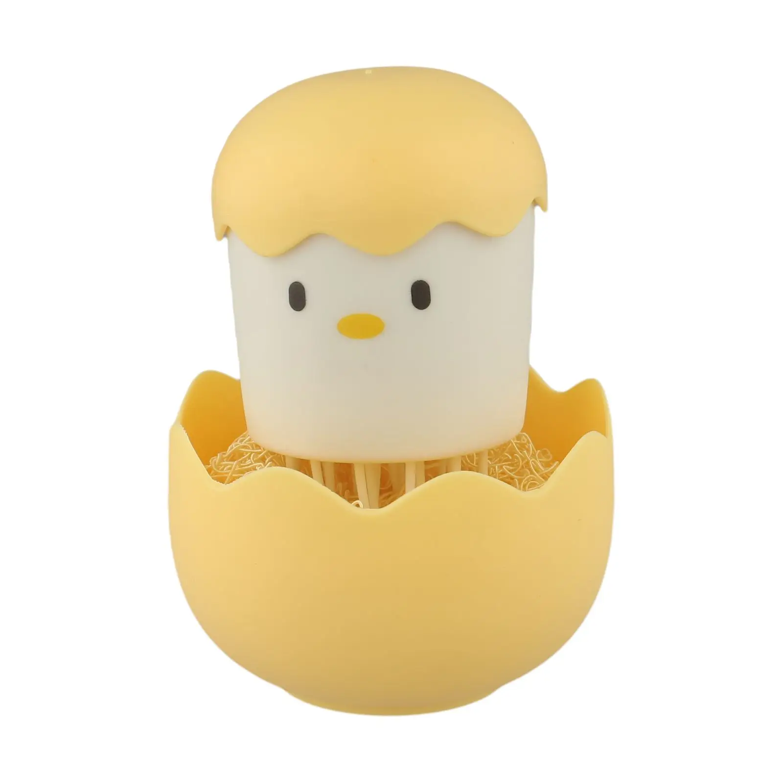 Cracked Eggshell Cute Chick Eggshell Cleaning Ball Exquisite Life Cute Chick Delicate Eggshell Sturdy Bristles Unique Design