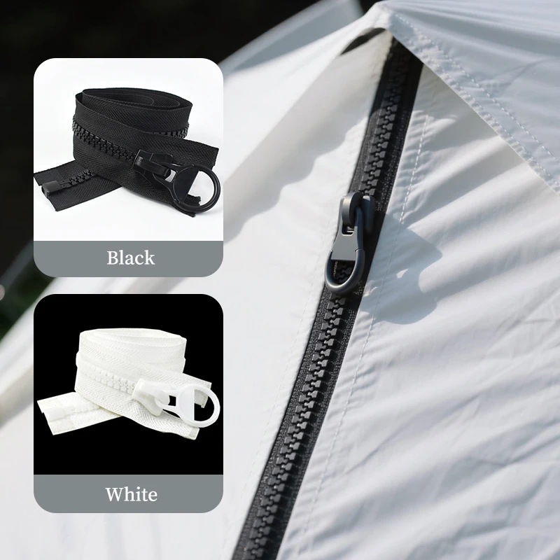 

60-300cm 8# Resin Zipper By The Meters Coat Down Replace Zippers Tape Backpack Tent Open End Zips Repair Kits Sewing Accessories