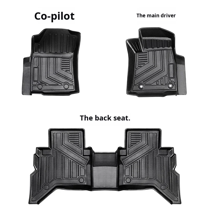 سيارة جديدة شانغ يو لـ هايلكس هايلكس محرك اليد اليسرى واليمنى 2024- الحصير سيارة مقاوم للماء مقاومة للاهتراء عديم الرائحة TPE #4