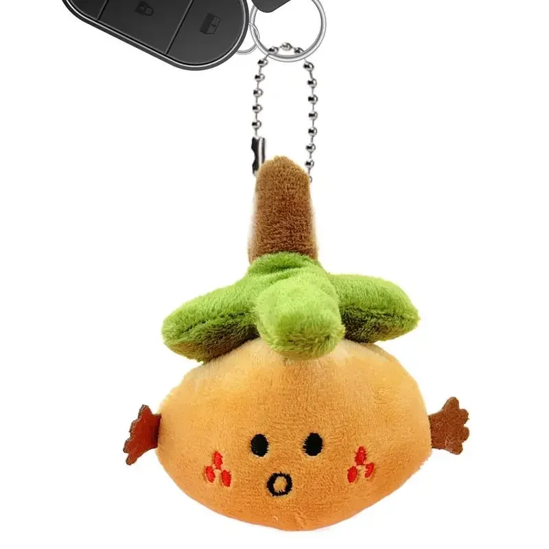 Fruit Plush Portable Cuye Lucky Orange Plush Keychain Soft Stuffed Fruit Plush Toy Dolls For Easter Birthday Party Favors