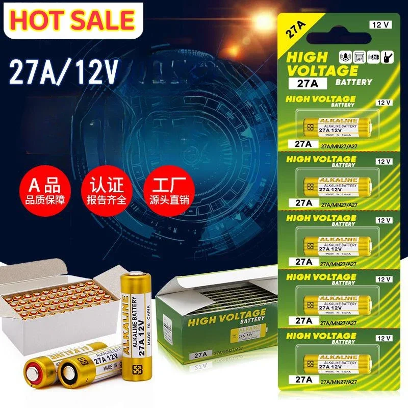 2024 12V L828 23A 27A Alkaline Battery G27A MN27 MS27 GP27A A27 V27GA A27BP K27A VR27 for Doorbells Alarm Power Remote