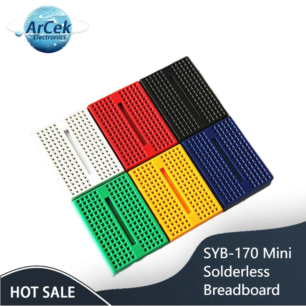 

1PCS 6 Colors SYB-170 5 Colors Mini Solderless Breadboard Prototype Experiment Test Protoboard 170 Tie-Points For Arduino Shield