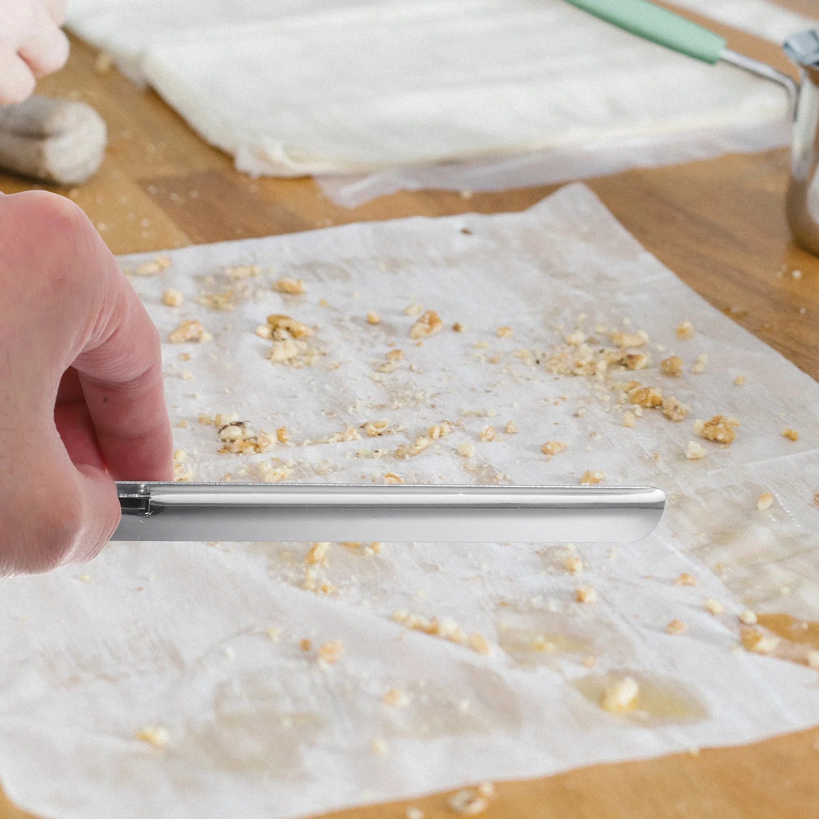 2 pezzi raschietti per briciole in acciaio inossidabile ristorante raschietto per briciole raschietto per briciole da tavolo spazzatrice per briciole per cucina domestica