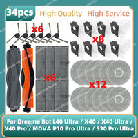 Compatible For Dreame Bot L40 Ultra / X40 / X40 Ultra / X40 Pro / MOVA P10 Pro Ultra / S30 Pro Ultra Parts Accessories