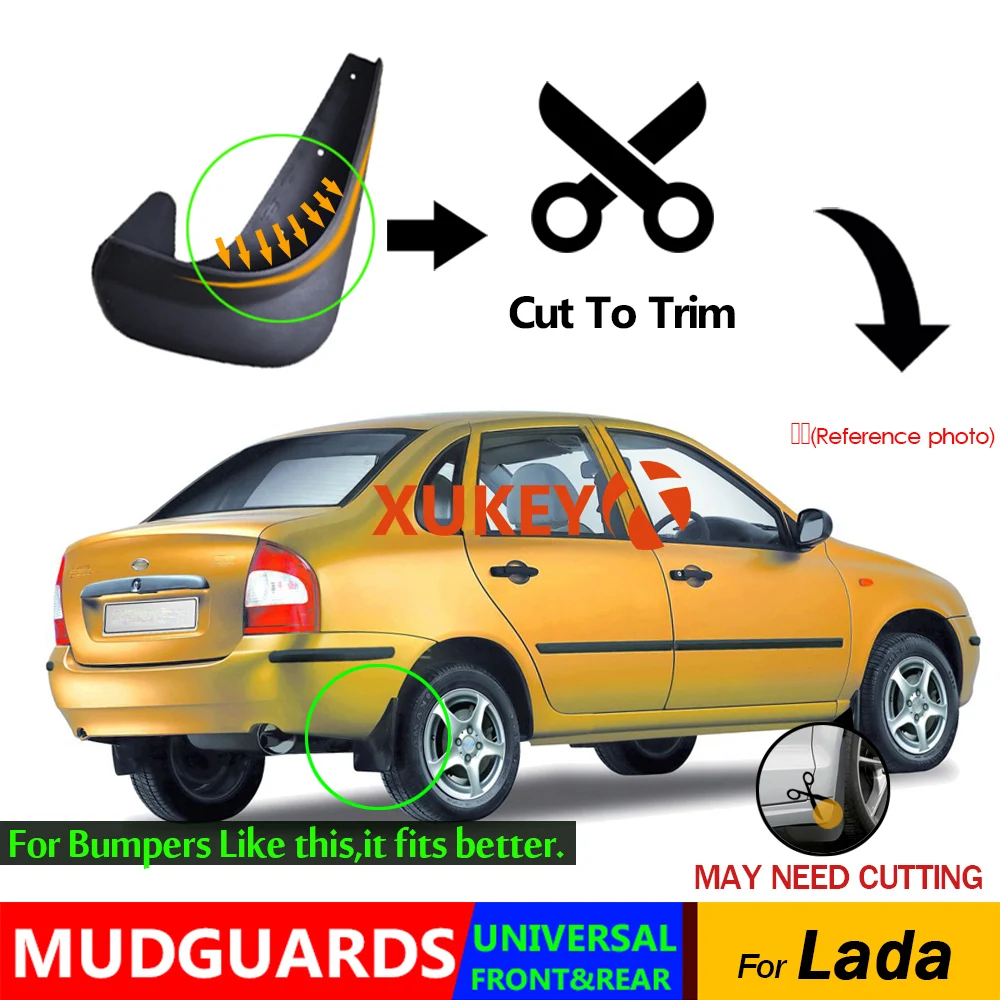 Mudflaps For Lada Granta 2011 -on Kalina 1117 1118 1119 2004 - 2018 Vesta 2015 -on Mud Flaps Splash Guards Mudguards Front Rear