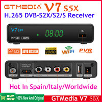 Original GTMEDIA V7S5X HD H.265 DVB-S/S2/S2X Satellite Receiver Full 1080P DVB-S2 HD set top box PK GTMEDIA V7S HD V7 S5X V7S2X