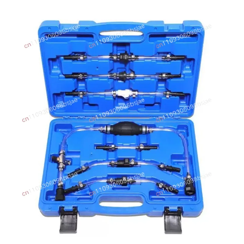 Hand Pump Tool Diesel Fuel System Bleeder Filter Exhaust Pump Tool Kit For Ford Diesel System Bleed And Primer Set
