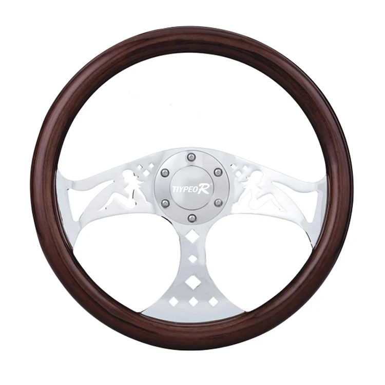 

Classic Grant Nostalgia Style Wooden Modified Slotted 3 Spoke Steering Wheels 380mm Drift Steering Wheels For Boat