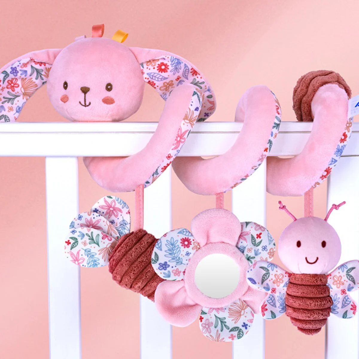 Autositz-Spielzeug, sensorisches Spielzeug für Kleinkinder, hängendes Kinderwagen-Zubehör, Neugeborenen-Spielzeug für Autositz, Kinderwagen, Kinderbett-Spielzeug