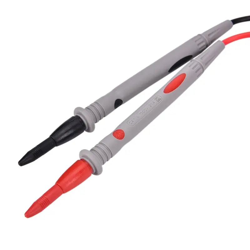20A Multimeter-Prüfleitungen mit extra scharfer Stahlnadel, verlängerte universelle Feinspitzen-Silikon-PVC-Antifrost-Sonden, Zubehör – Detail 5