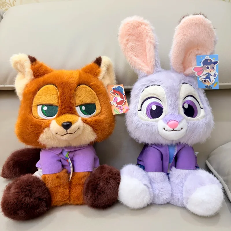 

New MINISO Disney Zootopia Kawaii Plush Anime Figure Home Decoration Doll Cute Girl Judith Nick Character Christmas Toys Gifts
