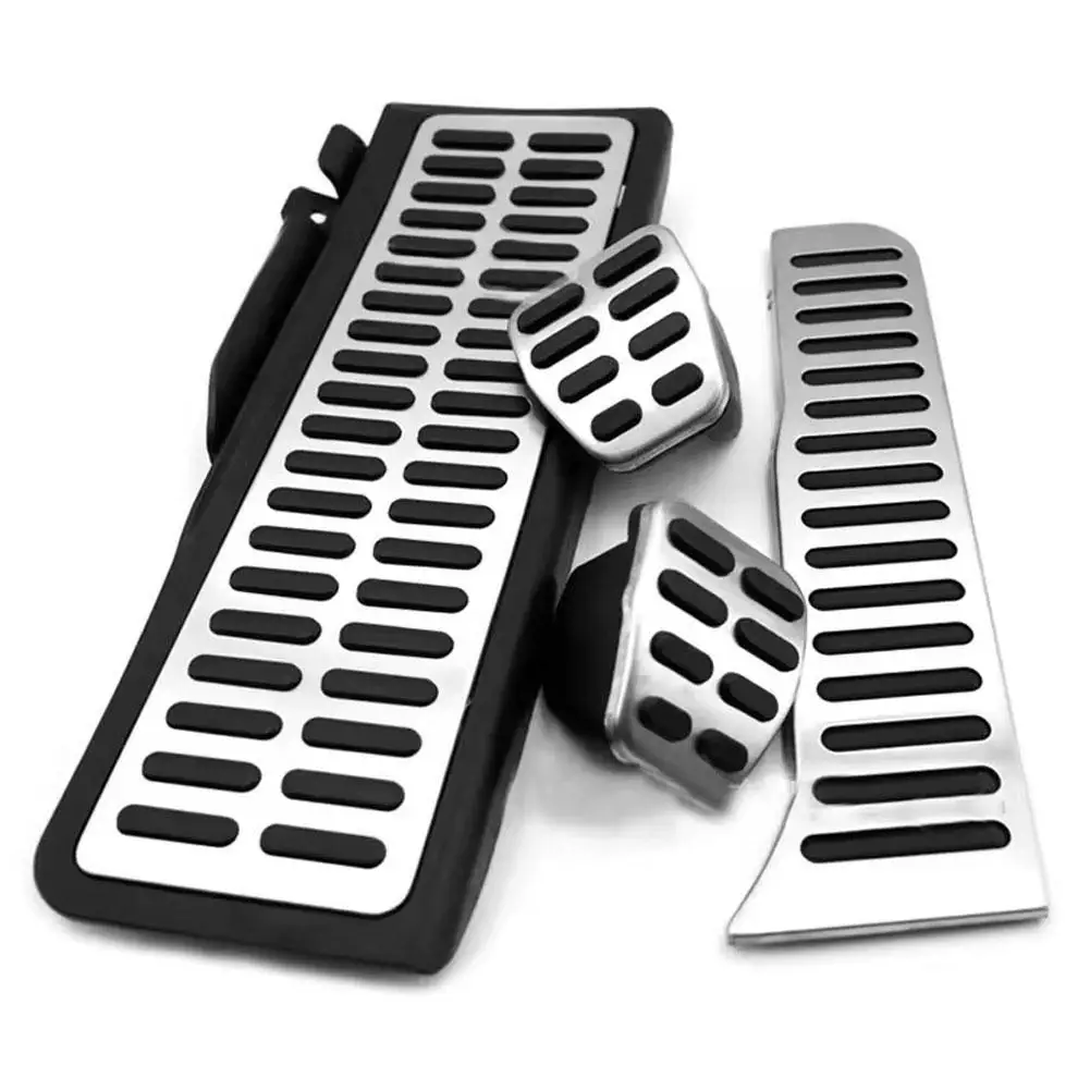 

Stainless Steel Car LHD Pedals Cover Car Accelerator Brake Foot Rest Pedal Cover Kit for VOLKSWAGEN Tiguan Golf 5 6 Accessories