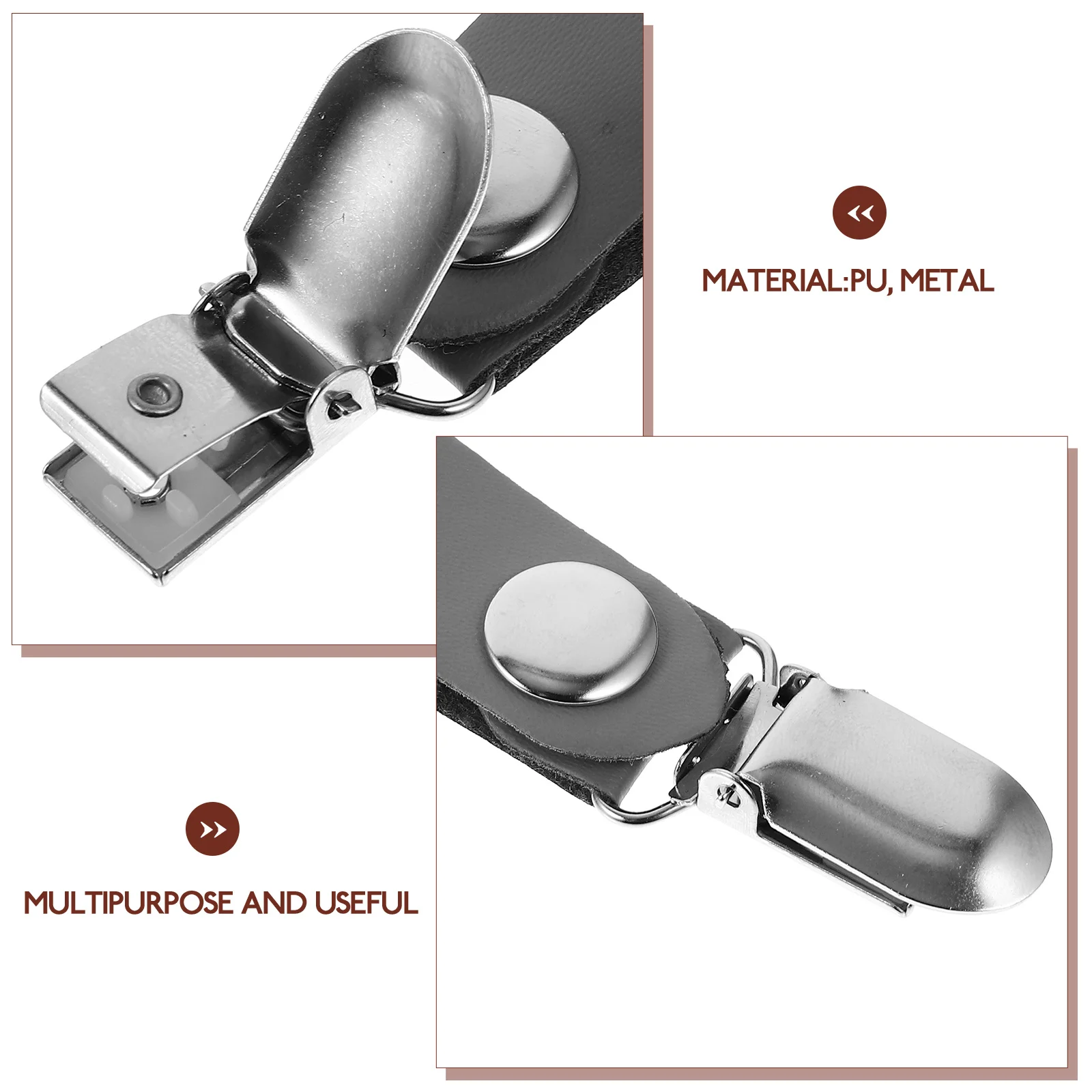 

2Pcs Metal Hat Clip for Travel Lightweight PU Design for Hats Backpacks and Outdoor Use Metal Hat Clip