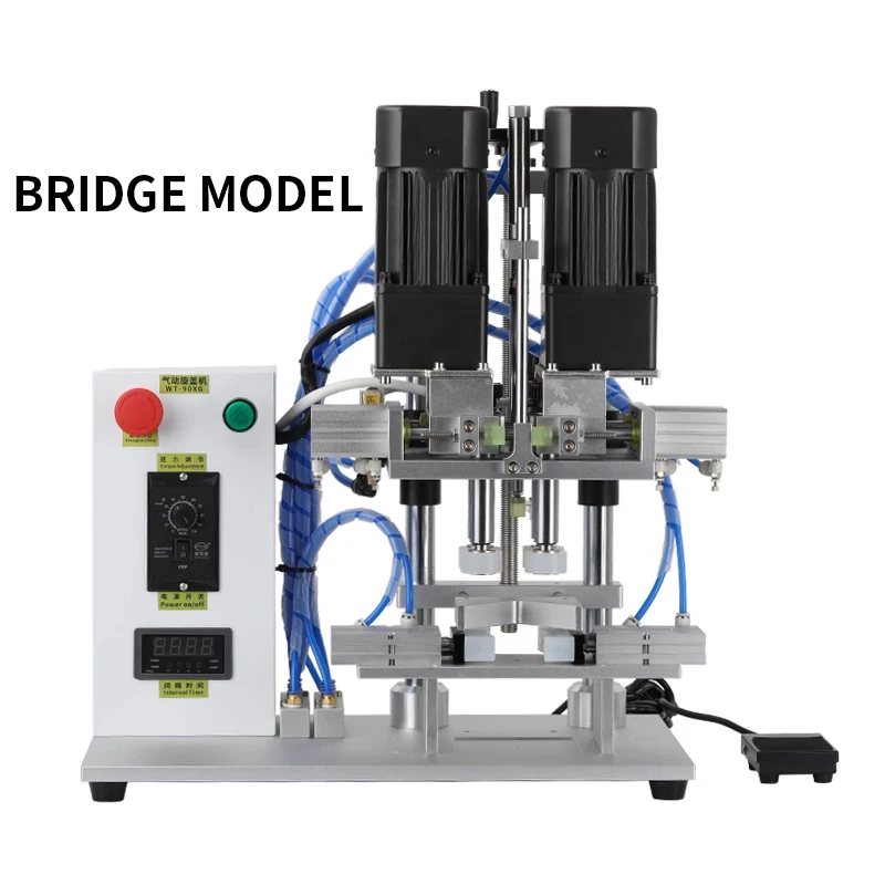 WT-90XG Automatic Screwing Capping Sealing Machine Pneumatic Electric Capper Rubbing Sealer Fixture Models Optional for Bottle