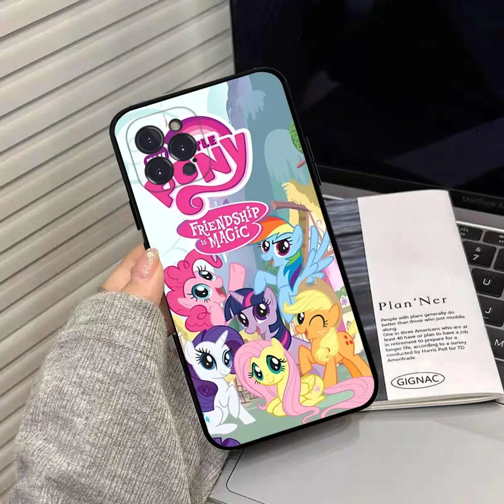 My L-Little P-Pony Phone Case Silicone Soft for iphone 15 14 13 12 11 Pro Mini XS MAX 8 7 6 Plus X XS XR Cover