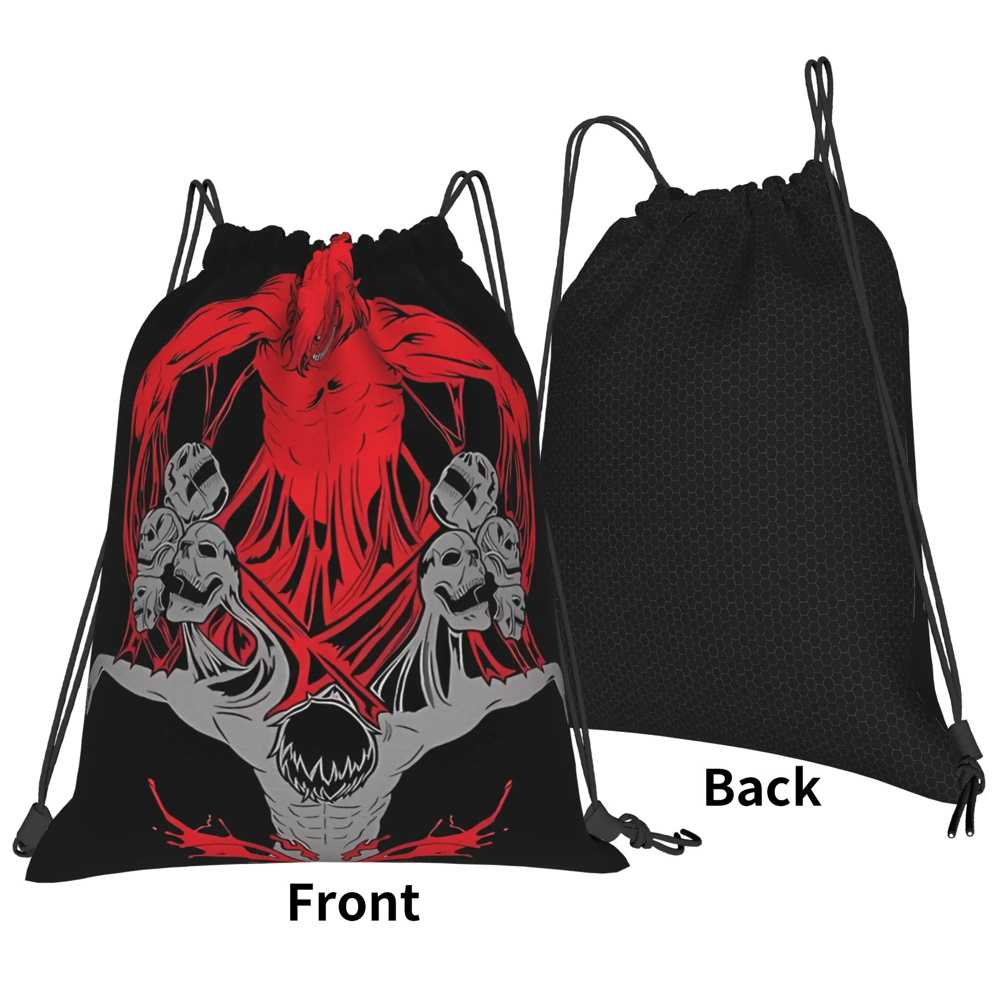 Eren Titan aAttack-on-Titan Portable Travel Riding Gym Drawstring Storage Sporty Backpacks