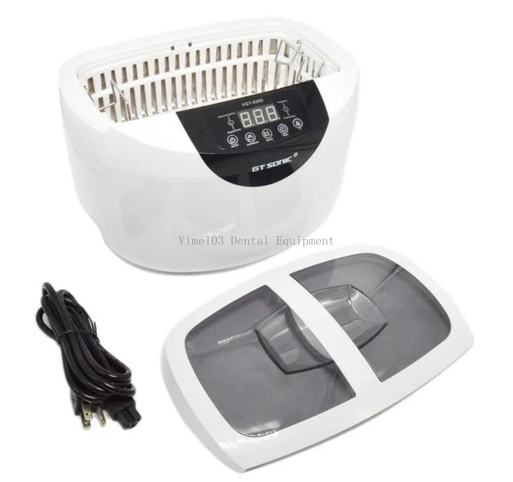 Digital Ultrasonic Cleaner Baskets Jewelry Watches Dental 2.5L 65W 40kHz Heating Ultrasound Ultrasonic Vegetable Cleaner Bath