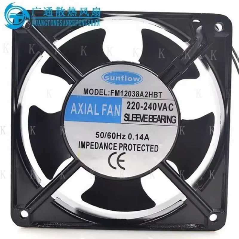 

C for sunflow FM12038A2HBT 12038 220V-240V 0.14A 12CM AC Cooling Fan