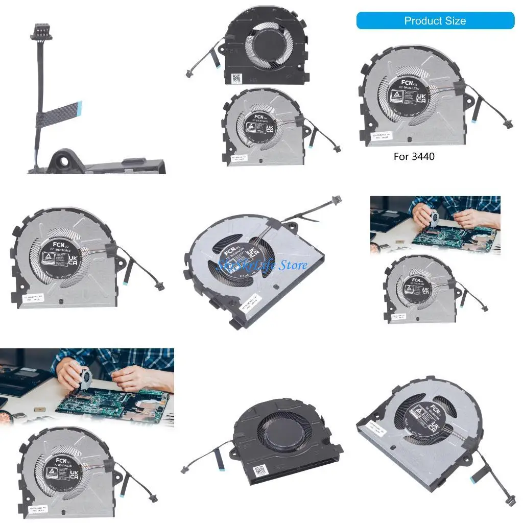 

E65E Permanent Metal Refrigerating Fan For Integrated Visuals Card Replacement Part 0PKP5N