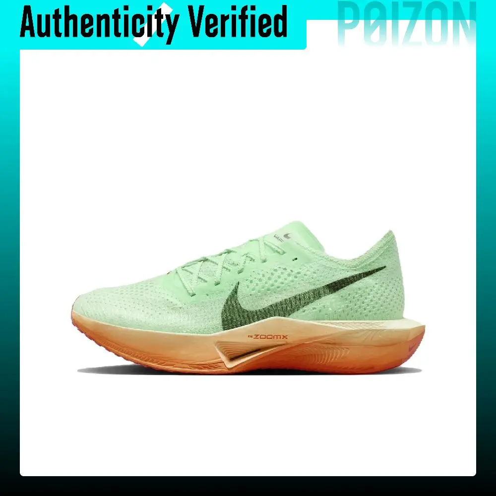 Nike ZoomX Vaporfly Next% 3 Breathable Low top Marathon Long Distance Running Racing Running Shoes Unisex Green HJ7040-300