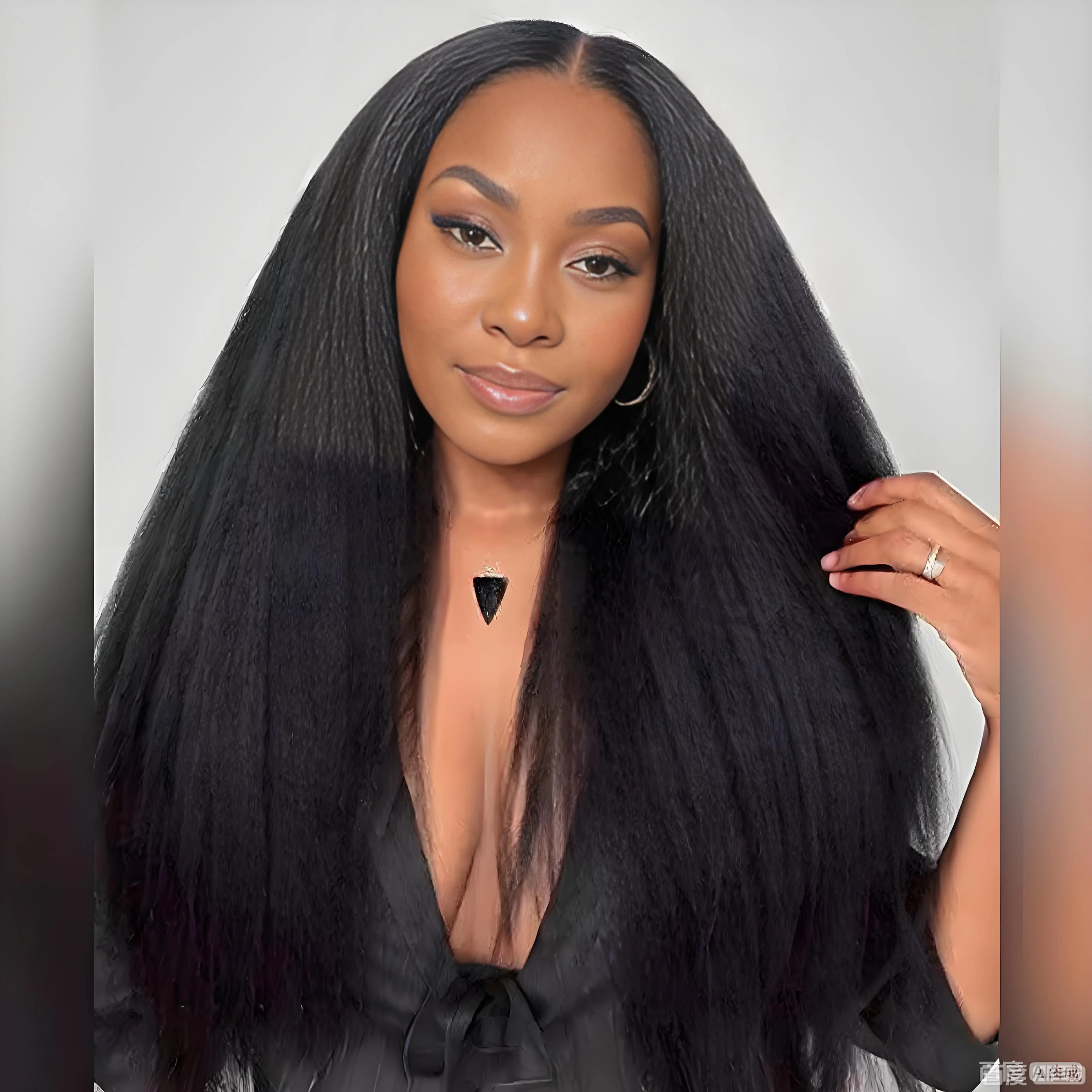 

13x4 4x4 Lace Front Closure Wig 250 Density 36 Inch Brazilian Kinky Straight Human Hair Hd Transparent Lace Yaki Texture Natural