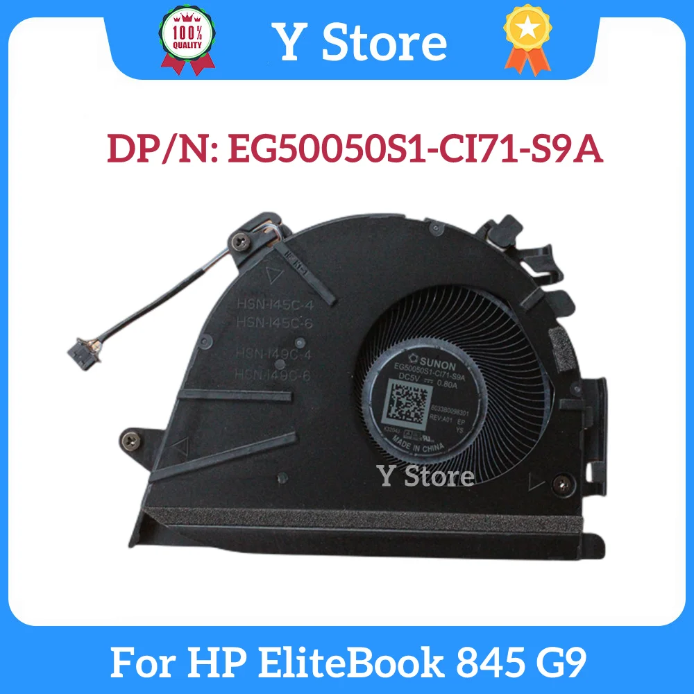 

Y Store New Original Laptop CPU Cooling Fan For HP Zhan X 14 EliteBook 845 G9 2022 Fan EG50050S1-CI71-S9A Fast Ship