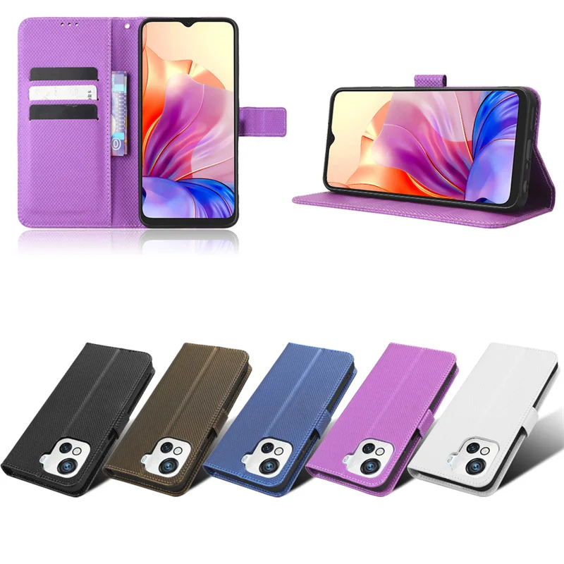For Blackview OSCAL C80 Diamond Pattern PU Leather Wallet with Lanyard Holder Cover For Blackview Oscal C80 C 80 OscalC80 Bags