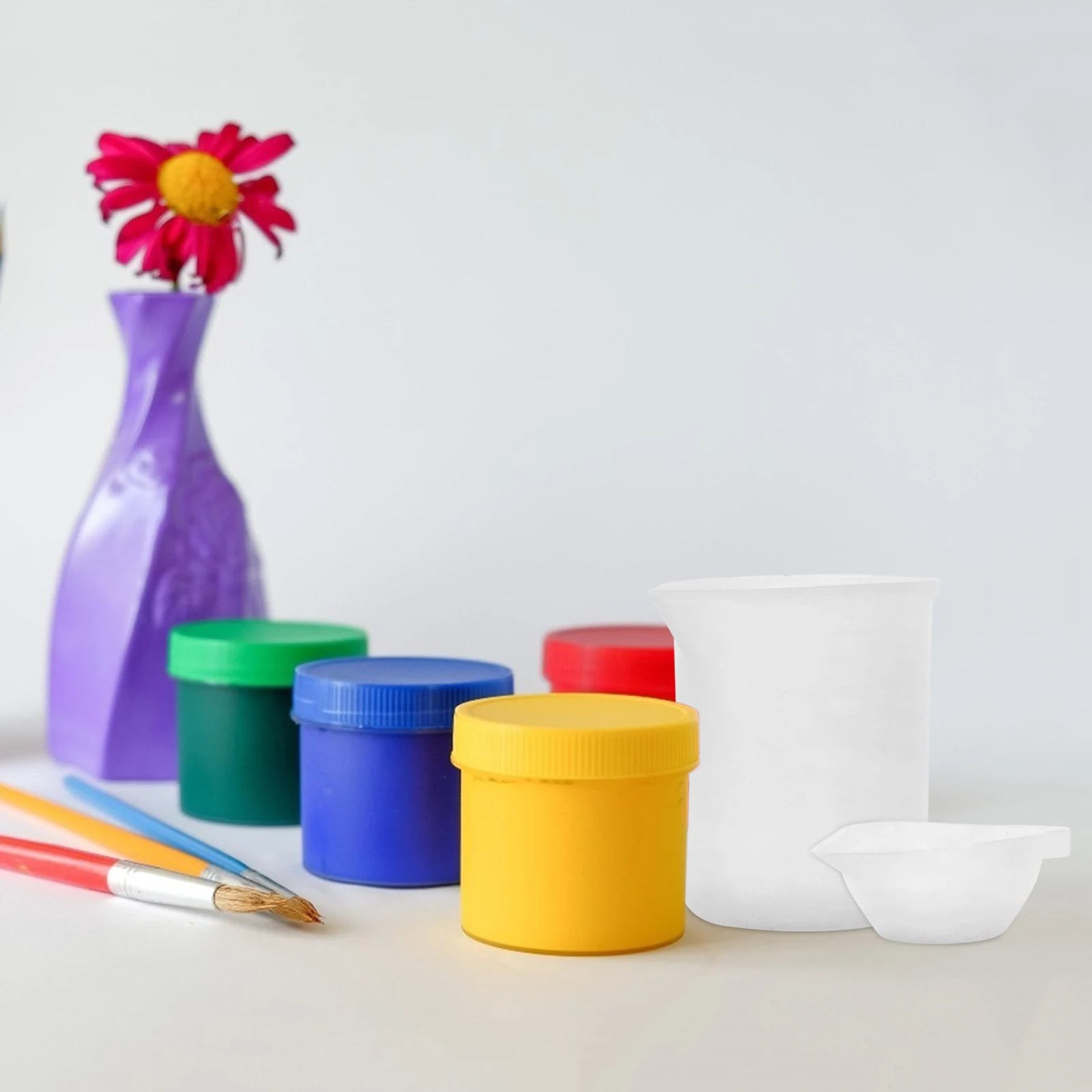 

Silicone Combination Set Baking Shaped Large Dispensing Cup Measuring Colour Mixing Pigment Coloring