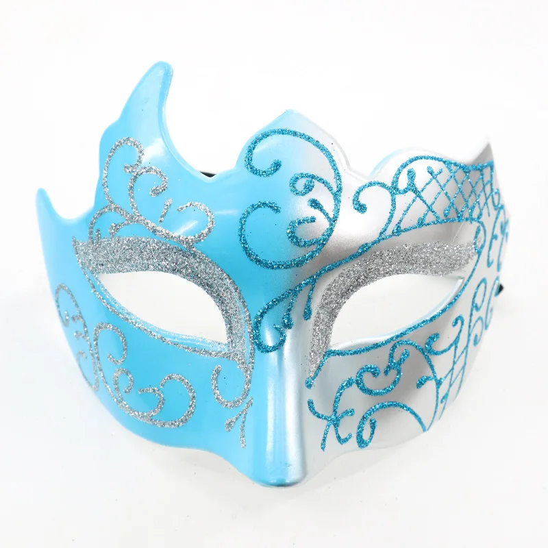 Christmas Carnival Events Props Half Face Princess Painted Mask Spray Paint Mask Suitable for Carnival Party Bar Masquerade