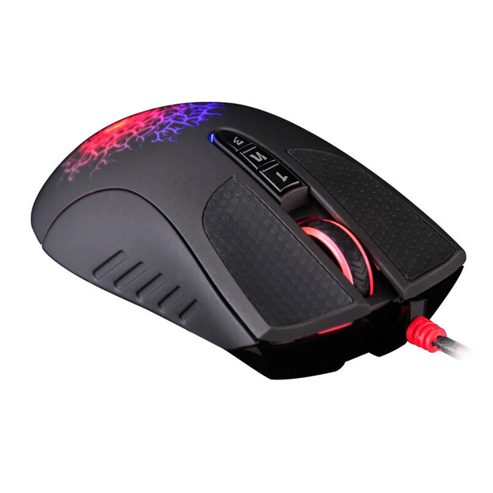 A4Tech Bloody A90 Mouse com fio USB 4000dpi Sensor óptico de 8 botões cor brilho mouse mecânico do jogo