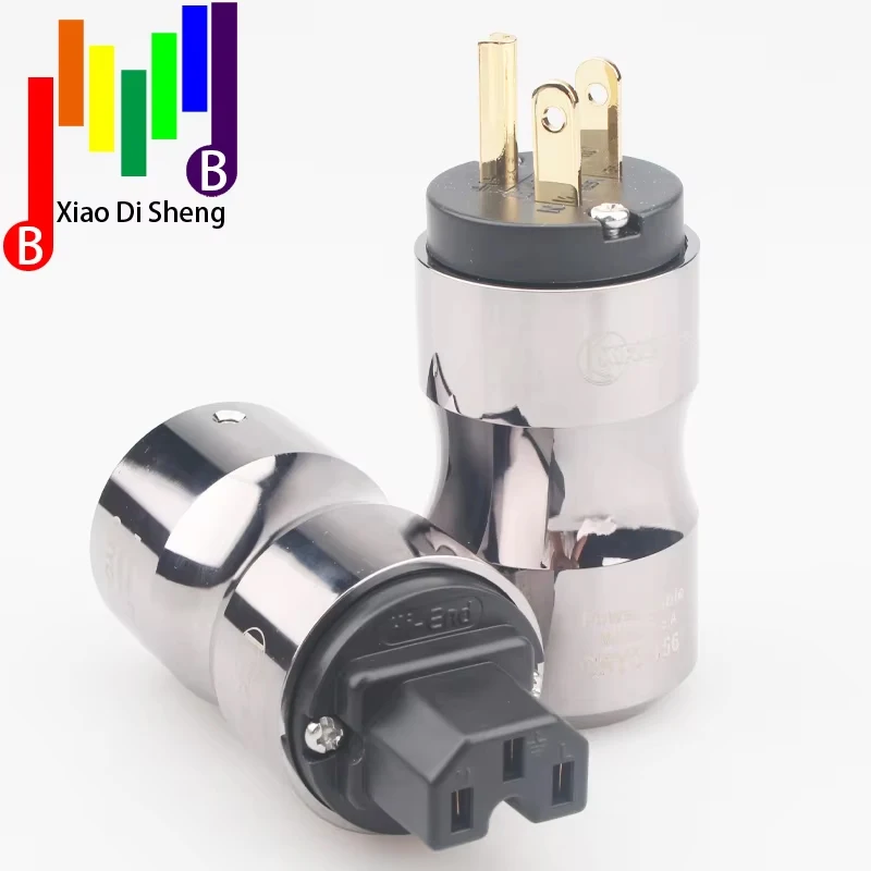 Hifiオーディオビデオ電源コネクタプラグ,24K金メッキ,DIY, AC電源,電気,オス,メス,米国,iec,15a