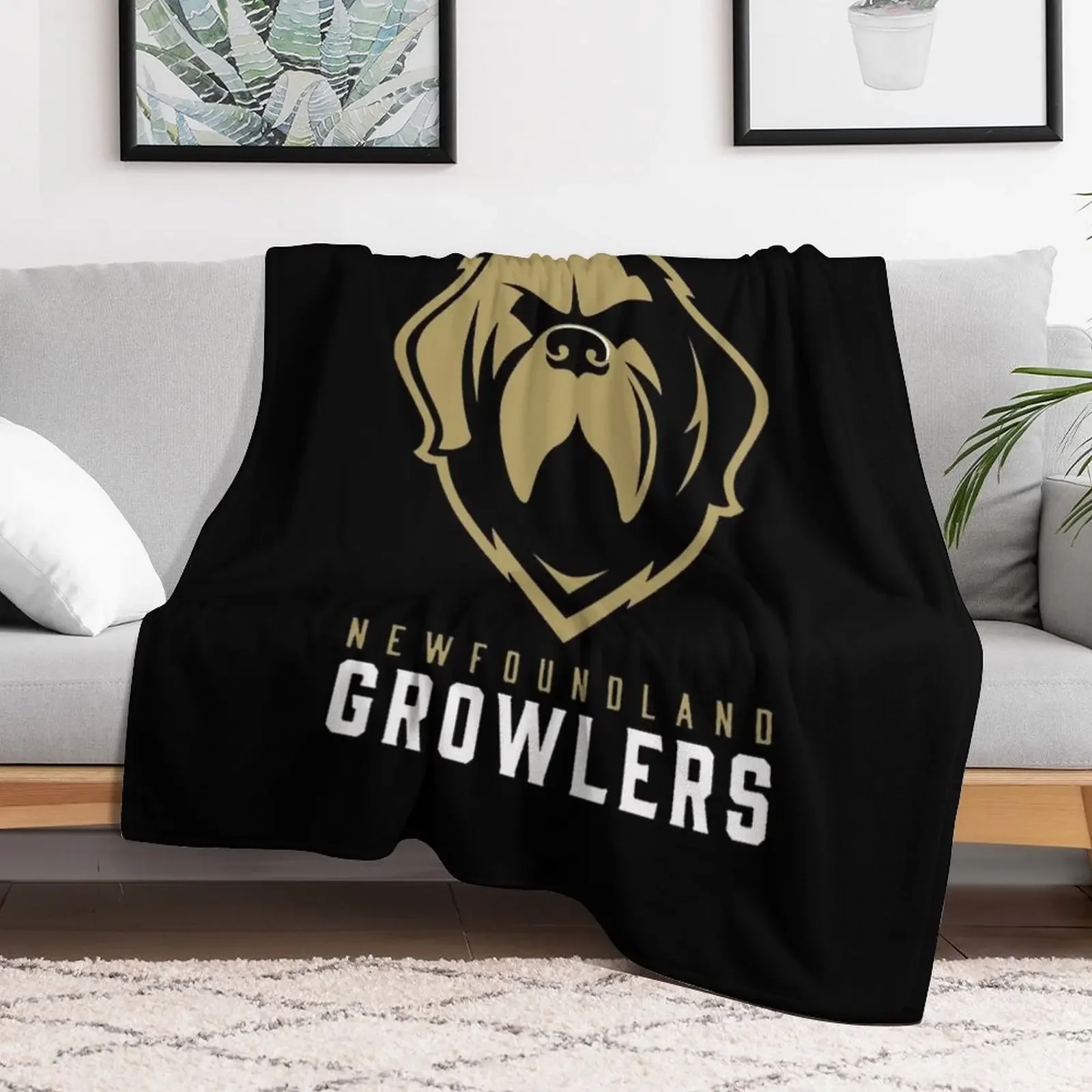 Newfoundland growlers Throw Blanket wednesday halloween Hair Blankets