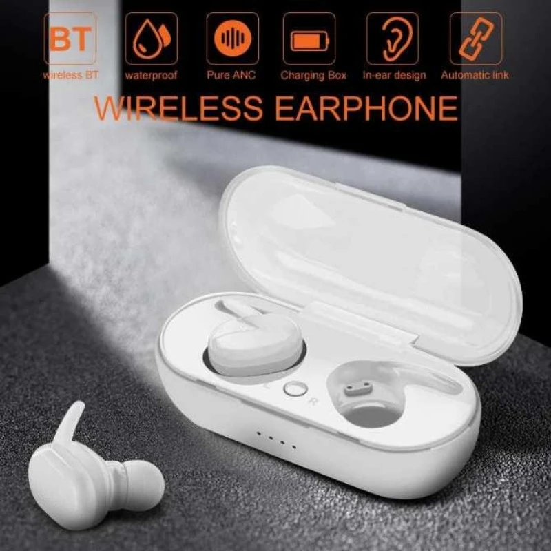 Y30 Bluetooth Earphones Wireless Headphones Touch Control Sports Earbuds Microphone Works On All Smartphones Music Headset TWS