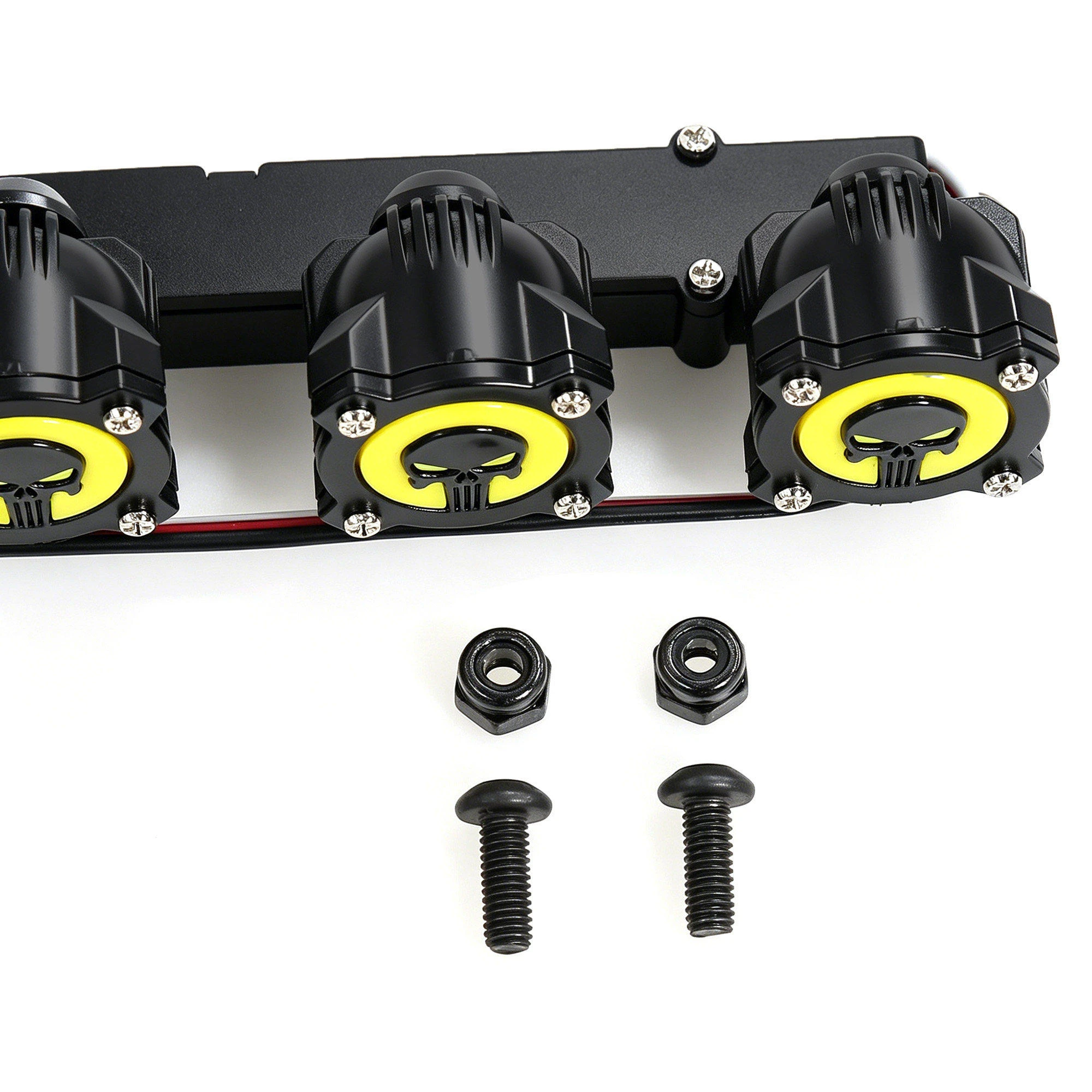 RS Dachleuchten Geisterkopf-Lampe Smiley-Gesichts-Licht für 1/10 1/8 RC Modellauto Crawler Modifikationszubehör – Detail 10