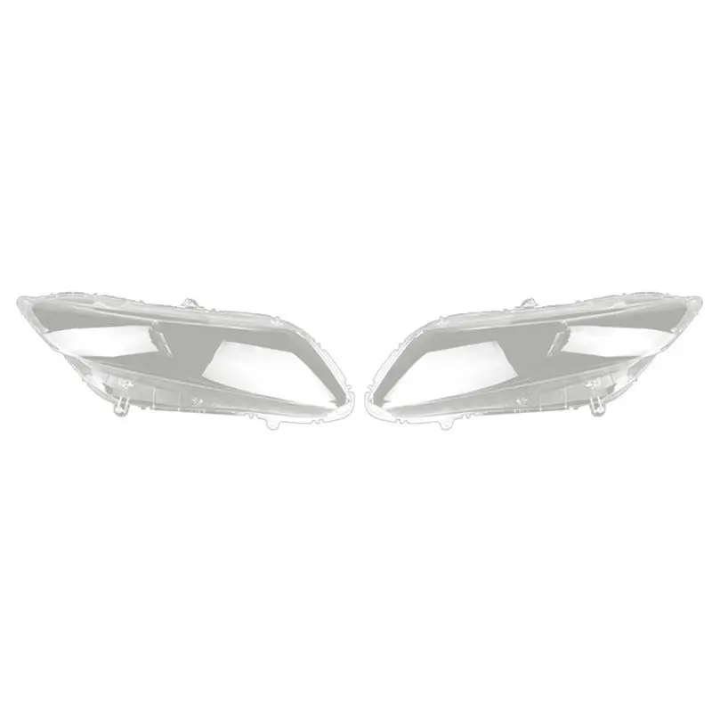 Durable-2Pcs Headlight Cover Transparent Lampshade Head Light Lens Front For Honda Civic 2012-2015