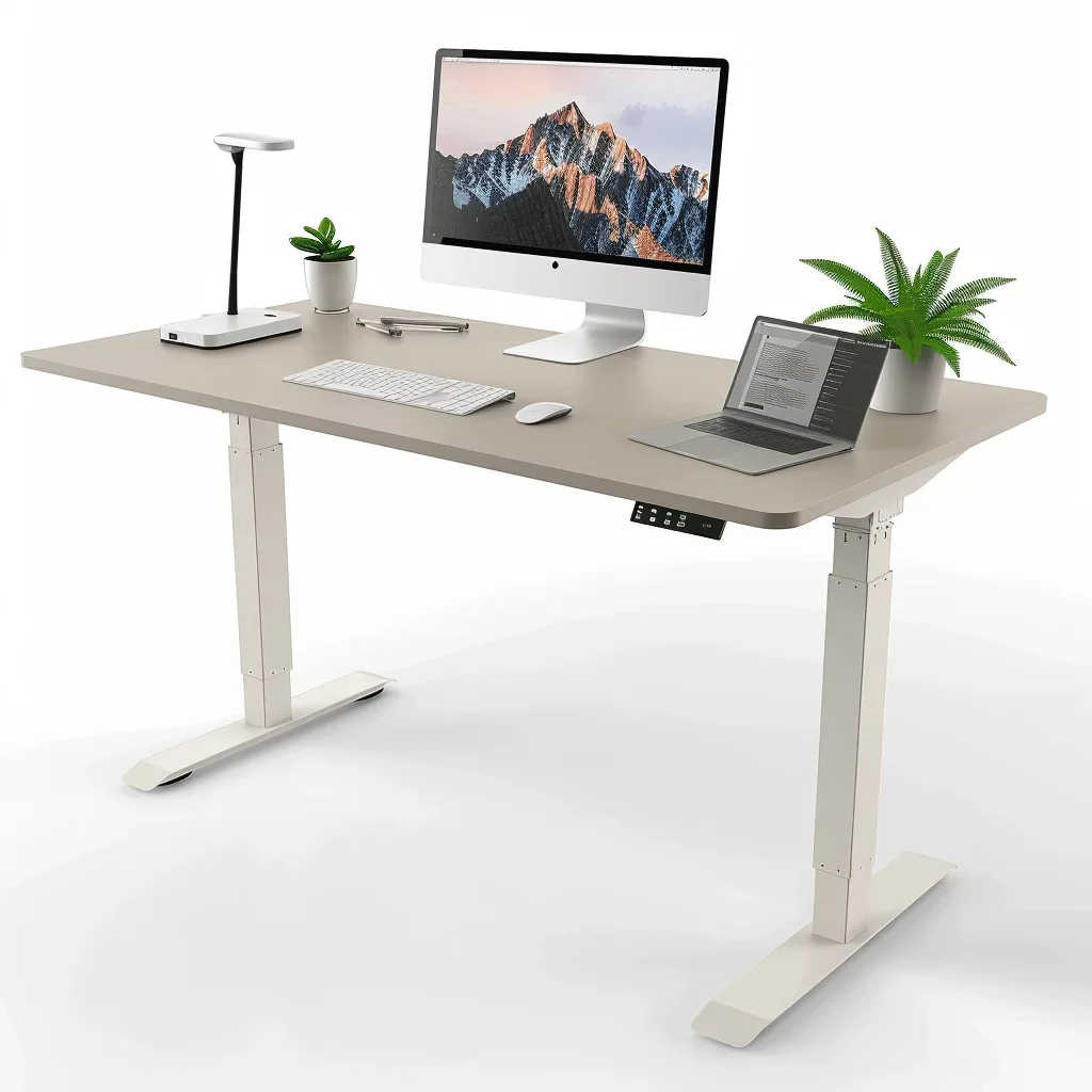 Wholesale Smart home office furniture wooden gaming Computer Lifting Table Single Motor height adjustable Electric Standing Desk