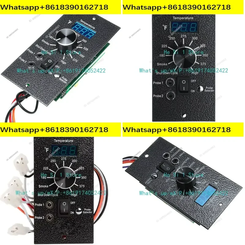 Intelligent digital display controller for granular carbon smoke grill