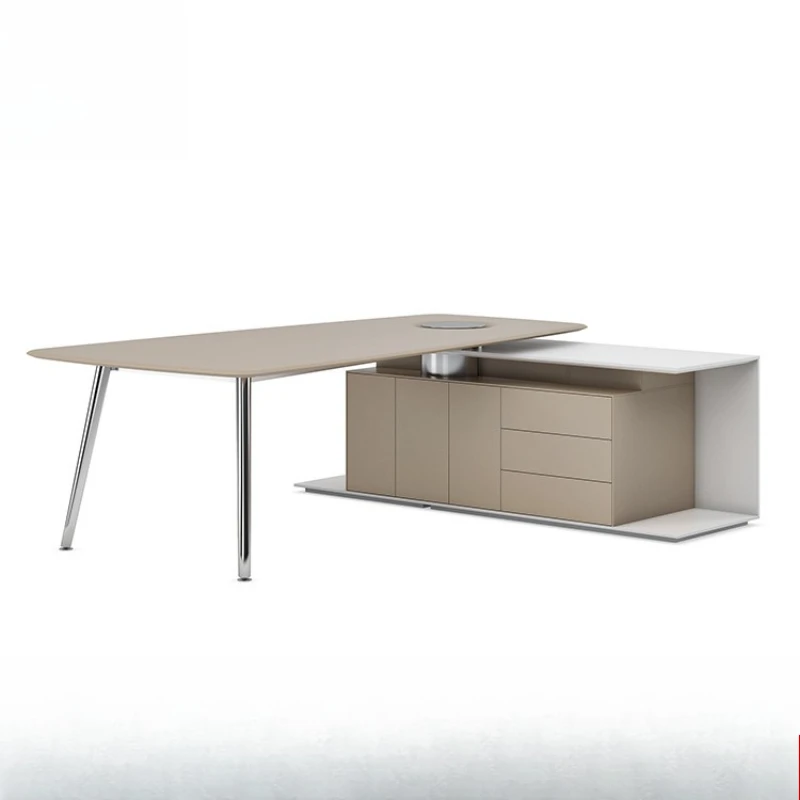 

Modern simple and stylish president's desk meeting computer furniture matching