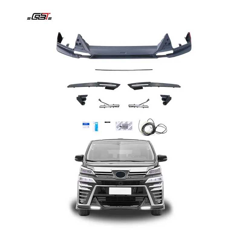 

ZAIQU Body Kit Vellfire Anh 35 Convert to TD Model Bumper Lips for 2019-2022 Vellfire Anh35 Model Facelift Accessories