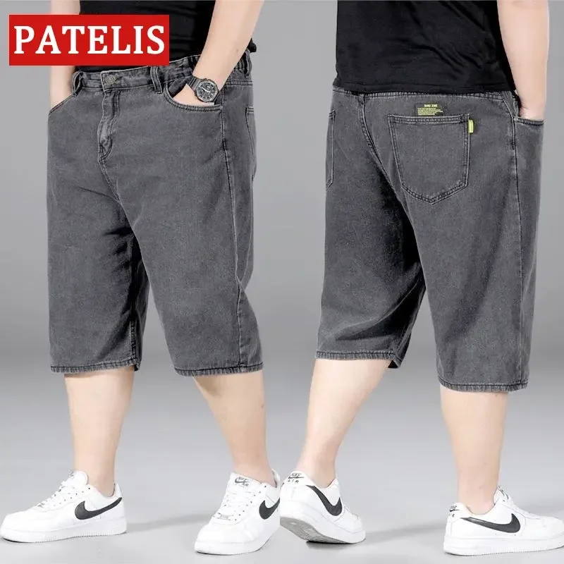 

Denim shorts Men's loose straight five-piece pants